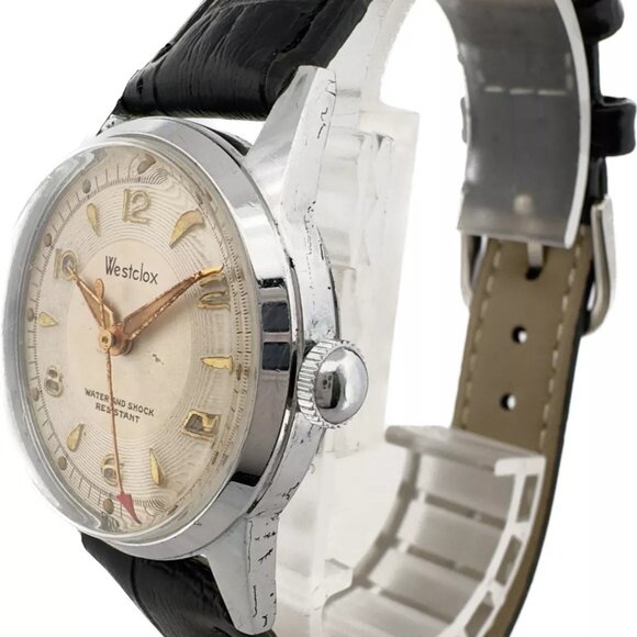 Vintage Westclox Men's Mechanical Wristwatch EB 1495 Swiss Made w Bullseye Style - Picture 9 of 10